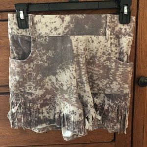 Crazy Train fringe shorts